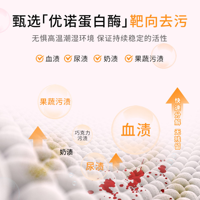 PWU underwear washing special underwear cleaning solution for sterilization and sterilization of mother and baby ladies underwear washing detergent removes blood stains 800g