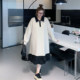 Yuanzijia large size autumn Korean style simple fat mm temperament versatile Polo neck round neck lotus bottom splicing dress