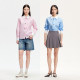 Vero Moda shirt 25 spring new style striped contrasting color miu style dressing college style shirt 325105043