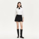 Vero Moda shirt 24 autumn new style centre sleeve detachable flower brooch decorative white shirt 324331033