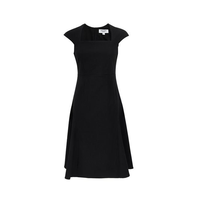 Vero Moda Dress 2025 Summer New A-line Square Collar Pack Shoulder Waist Clothes Mid-Skirt Light Spring New Gentle