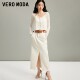 Zone x Vero Moda skirt 25 spring and summer street punk style high waist open fur wash denim skirt