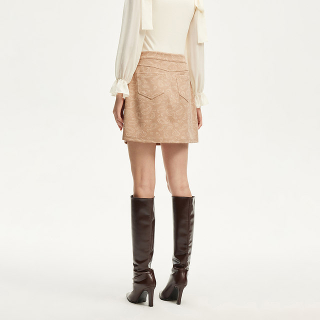 Vero Moda skirt for women 24 autumn new style full print A-line slim short skirt trend 32431G008