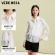 Vero Moda shirt for women 2024 spring new sweet and elegant elastic bow flared sleeve top
