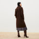 Couture Made woolen 24 autumn and winter new 100% yak velvet long woolen coat 324327006