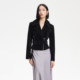 Vero Moda leather jacket for women 2025 summer new waist-hugging lace-up individual pig section leather jacket 325110007