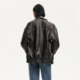 Vero Moda Jacket 24 Autumn Tie Dye Distressed PU Imitation Leather Loose Jacket Motorcycle Style 324317012