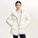 Vero Moda down jacket female 2024 autumn new pump rope folds checkered texture fabric 90 white duck down