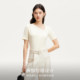 Vero Moda T-shirt for women 2025 summer new irregular collar slim short-sleeved T-shirt for women simple and versatile