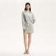 Vero Moda Dress 2025 summer new light texture glossy fabric dress removable decoration