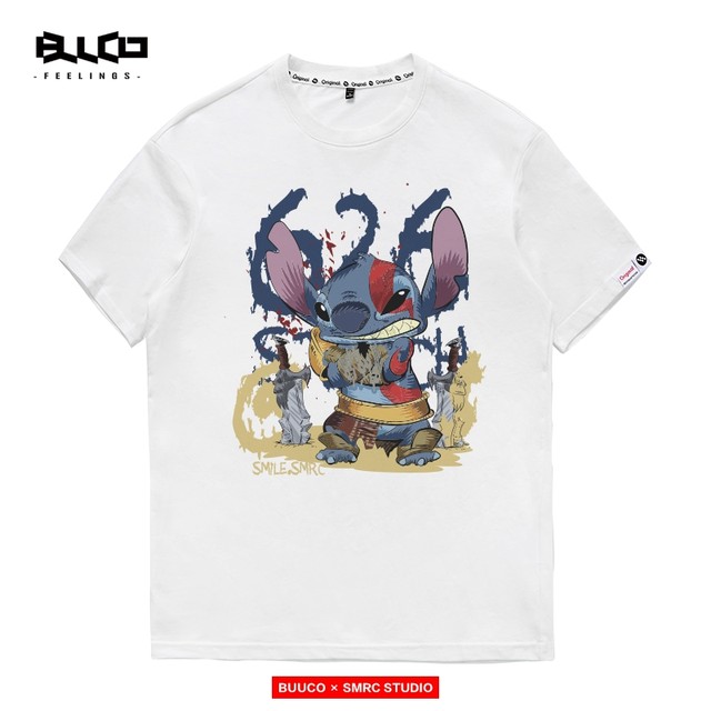 Studi Tsai co -branded God of War God Katoskui printed T -shirt Men's Japanese game around half -cubic sleeve top