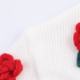 
WMXZ Autumn 2025 New Sweet V Neck Handmade Flower Decoration Casual Knit Cardigan Jacket Women