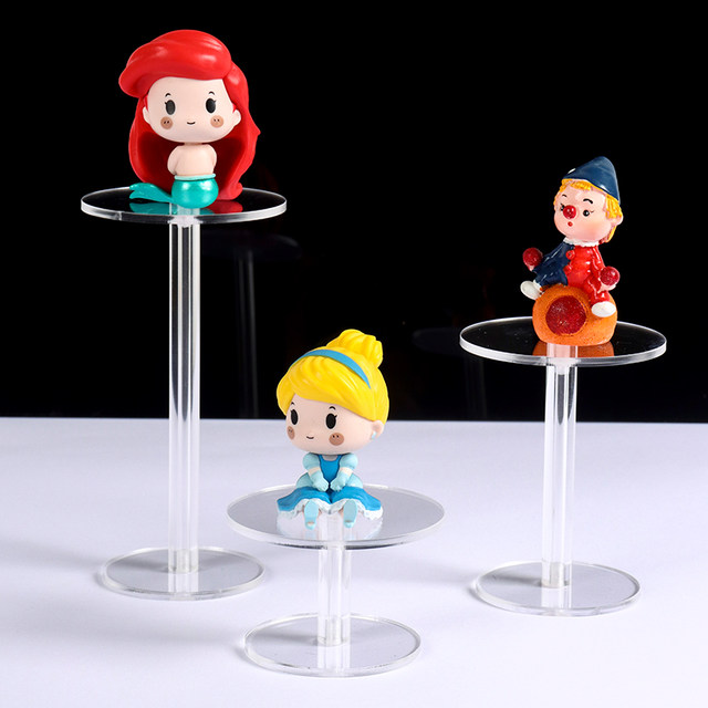 Round acrylic multi-layer figure base transparent display stand live decorative product small ornament bracket display stand