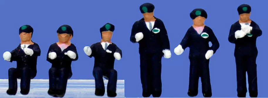 现货 Kato人物模型沙盘24 271 272 273 N比司机列车员冬服