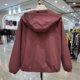 Middle-aged mother's fashion hooded short coat women's autumn hooded jacket top middle-aged and elderly casual jacket jacket