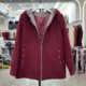 Fashionable mother's hooded mink velvet thick coat winter new woolen coat middle-aged and elderly warm jacket top