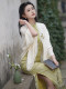 Knitted shawl with cheongsam outside 2025 new retro Republican style literary girl short cardigan jacket