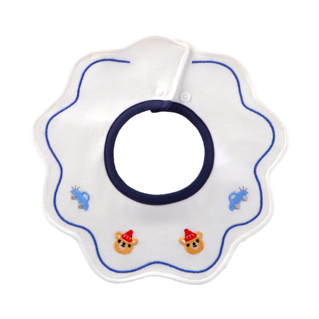 Slobber napkin baby bib pure cotton class A waterproof bib male newborn baby anti-spitting slobber scarf