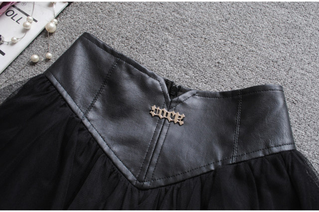 High waist gauze puffy skirt for women in spring and autumn hot girls dance skirt a line cake skirt anti-exposure short skirt skirt skirt