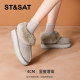 Saturday Snow Boots Women's model 2024 Winter new velvet thickened piercing women's boots fashion hair shoes cotton shoes
