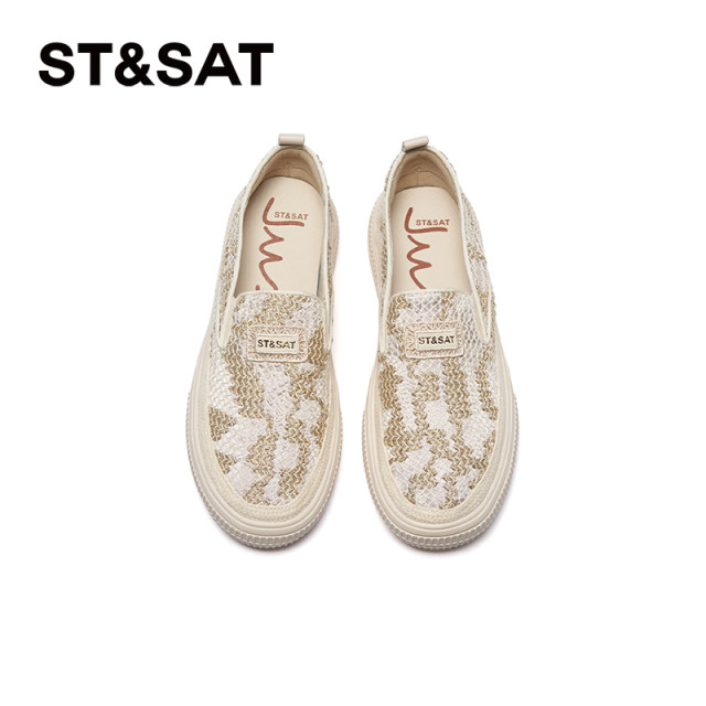 Saturday Fisherman Shoes 2025 Spring New Slip-On Mesh Breathable Outdoor Commuting Women's Shoes SSD1111009