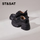 Saturday thick-soled loafers for women 2025 new spring British style high-end small leather shoes thick high-heeled single shoes for women