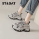 Saturday Daddy Shoes 2025 new spring breathable thick-soled height-enhancing women's shoes, small sports and casual shoes versatile