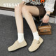 Saturday all-inclusive Birken shoes for women 2025 new autumn thick-soled Boken casual and versatile retro one-shoe laziness