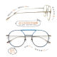 Miba Japanese optical glasses frame Yi Yang Qianxi same round double beam glasses frame trendy men and women