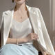 Sling vest female with white beauty -backed acetic acid simulation silk top satin Summer suit imitation mulberry silk bottoming shirt
