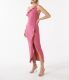 Foreign trade single FN lady's personality elegant and fashionable shoulder -leaf edge is thin and wild summer new dress women