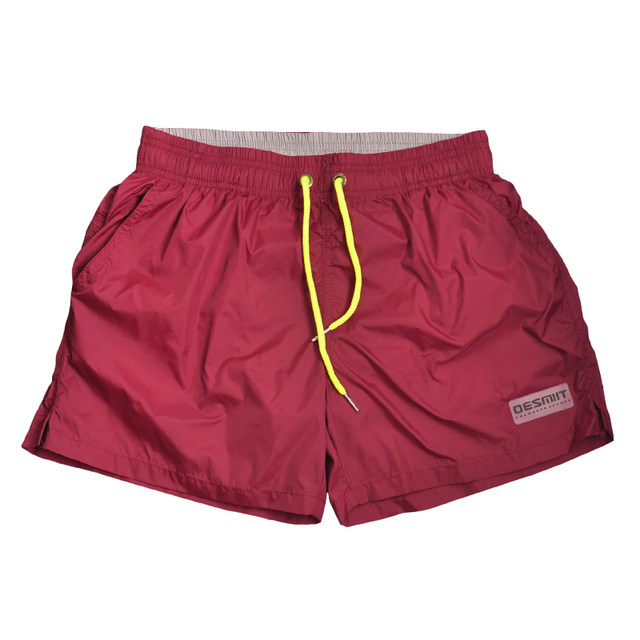 desmiit quick-drying beach pants men's fitness sports three-point shorts lined seaside hot spring swimming trunks casual