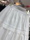 Little white skirt sweet and age-reducing French white lace skirt for women spring and autumn mid-length cake skirt A-line skirt