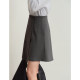 AMII2024 Winter new model commuting and versatile asymmetry with film grinding half -body skirt female small A -line skirt
