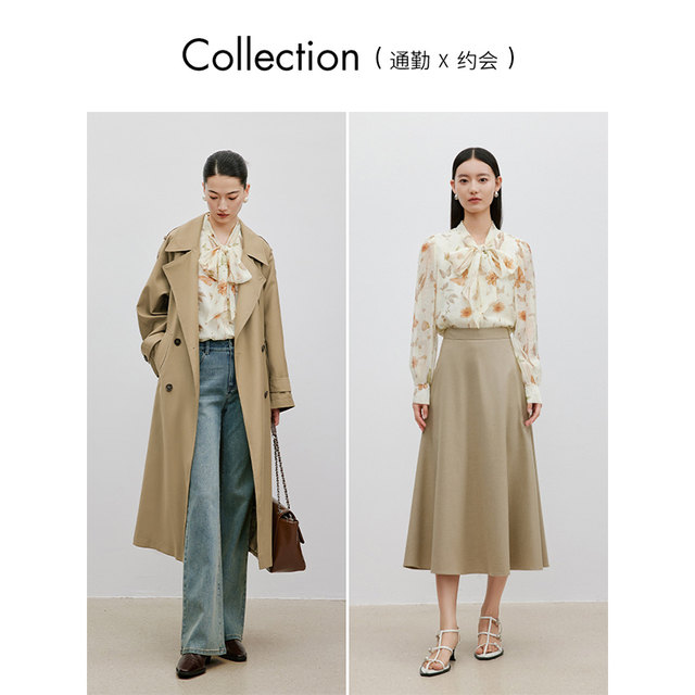 Clothing and beautiful big streamer floral chiffon shirt for women 2025 spring new loose belly light luxury top
