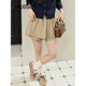 Wide color khaki skirt pants loose casual pants for women 2025 spring and summer new autumn small person high waist shorts