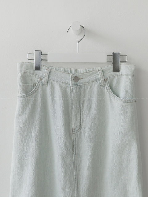 11879 denim skirt spring, summer, autumn, H-shaped simple and fashionable commuting daily long skirt Korean imported your skirt
