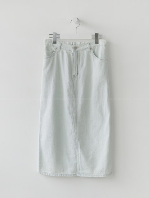 11879 denim skirt spring, summer, autumn, H-shaped simple and fashionable commuting daily long skirt Korean imported your skirt
