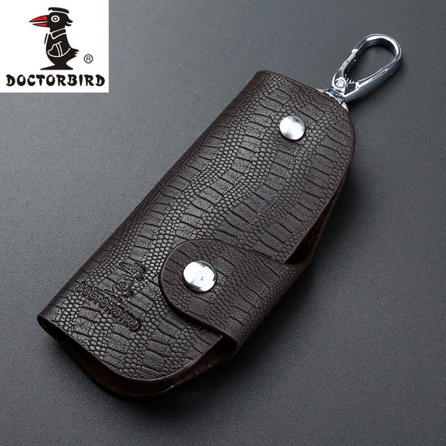 Car key bag male universal leather simplicity large capacity key buckle waist hanging cowhide multi -function men's practical tide