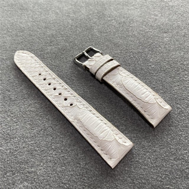 Handmade customized genuine leather python leather watch strap, genuine leather for men and women, Submariner, Tissot, Longines, Mido, Seamaster, etc.