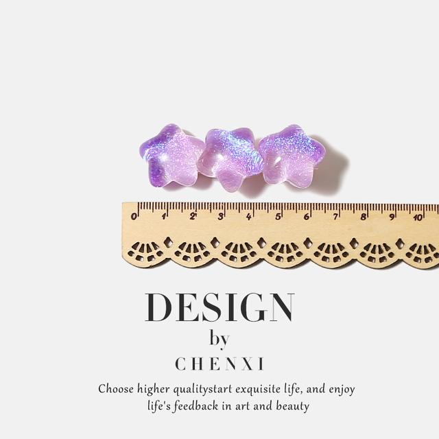 Japanese and Korean gradient thinning star hairpin women's sweet fantasy color side clip ins side bangs clip temperament exquisite hair accessories