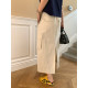 Naz Naizi Large Summer New high -waisted retro worker Pocket Pocket Fat MM Straight Tube A -Bald Skirt Female