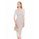 Coconi COCOON24 new white hollow fishing date skirt long skirt lace temperament dress dress women