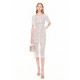 Coconi COCOON24 new white hollow fishing date skirt long skirt lace temperament dress dress women