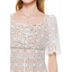 Coconi COCOON24 new white hollow fishing date skirt long skirt lace temperament dress dress women