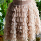 Pure beautiful with puffy skirt autumn and winter hair lining warm mesh skirt sweet retro short cake skirt