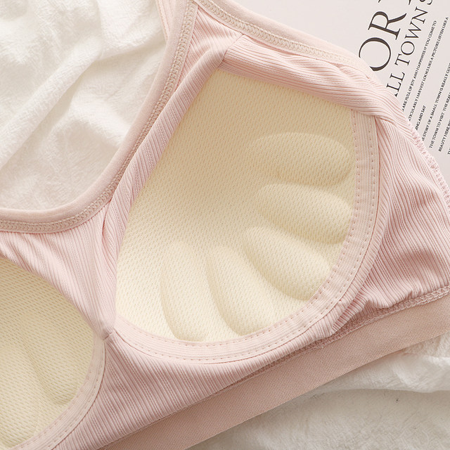 Beautiful back sports strapless underwear for summer thin women's gathering small chest vest bra without steel rings in summer