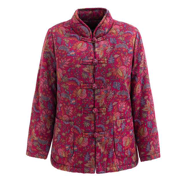 Middle-aged and elderly winter clothes, pure cotton mother's cotton clothes, thickened cotton jackets, new autumn and winter grandma clothes, Tang suits, Chinese style cotton clothes