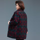 New middle-aged and elderly women's pure cotton mother's winter clothing thickened mid-length cotton clothes jacket loose lapel large size cotton jacket