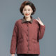 Middle-aged and elderly women's cotton jacket 2025 new style grandma thin cotton jacket fashionable autumn and winter mother's lapel top